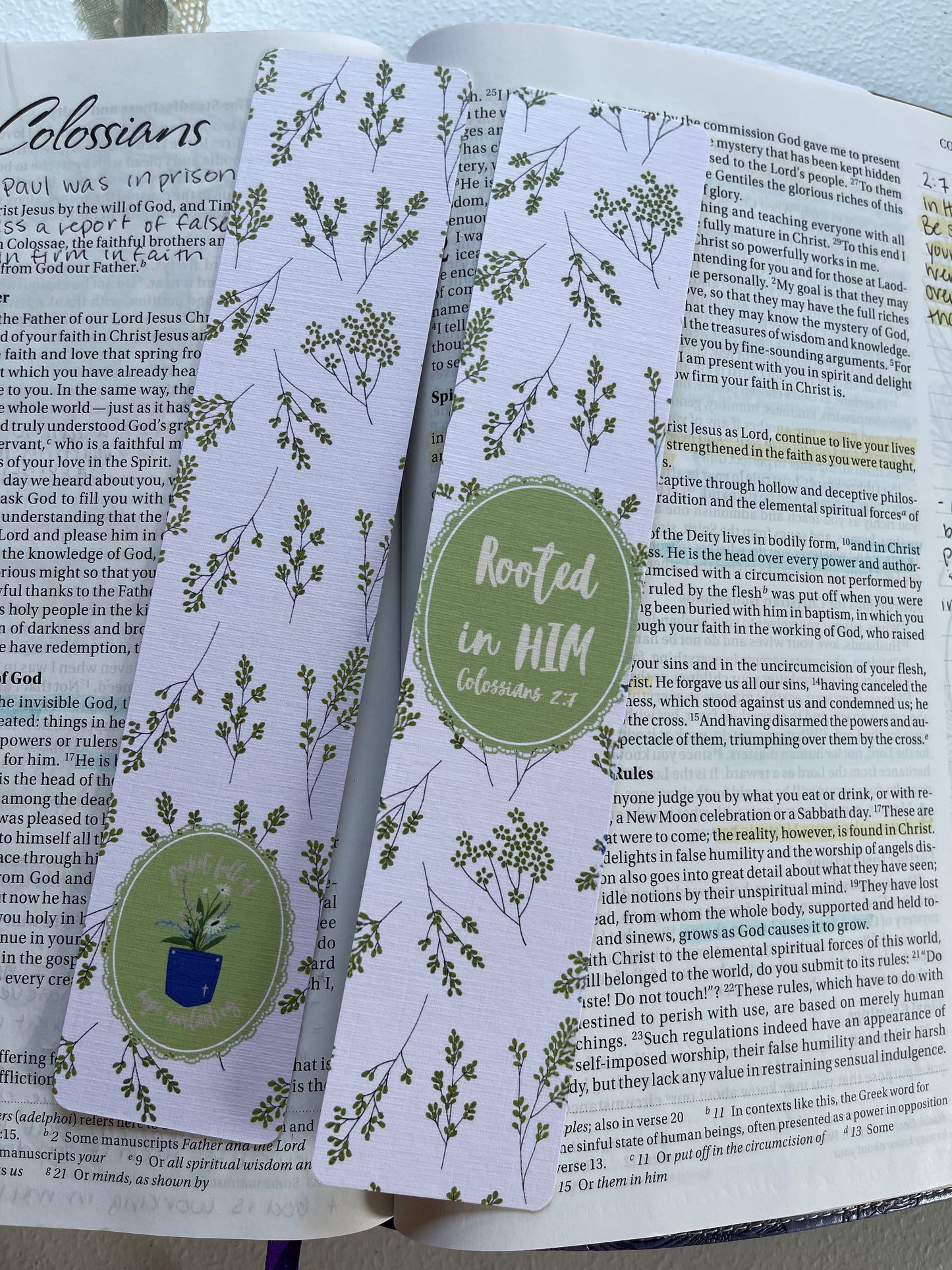 Rooted in Him Bookmark
