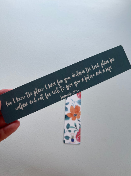For I know the plans I have for you Bookmark