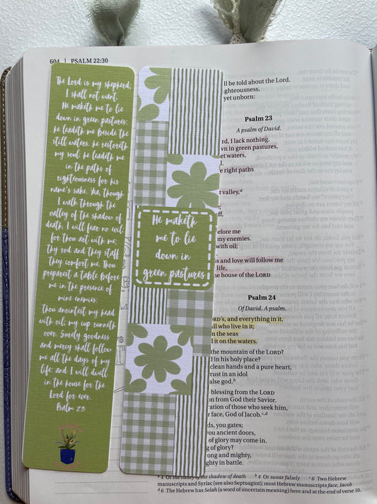Green Pastures Bookmark