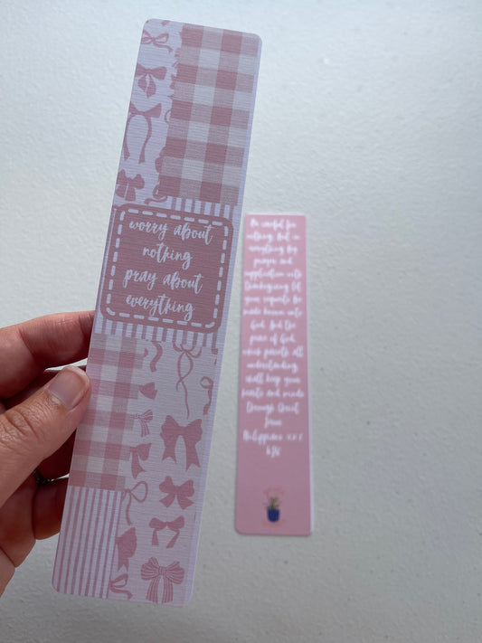Pray about everything Bookmark