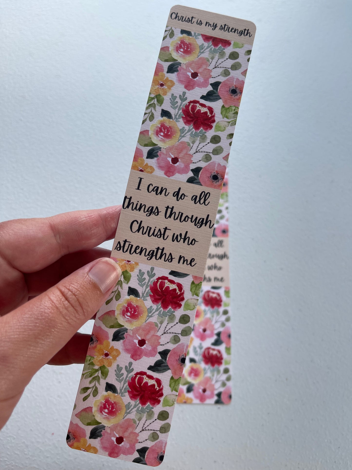Christ who strengths me Bookmark *perfectly imperfect*