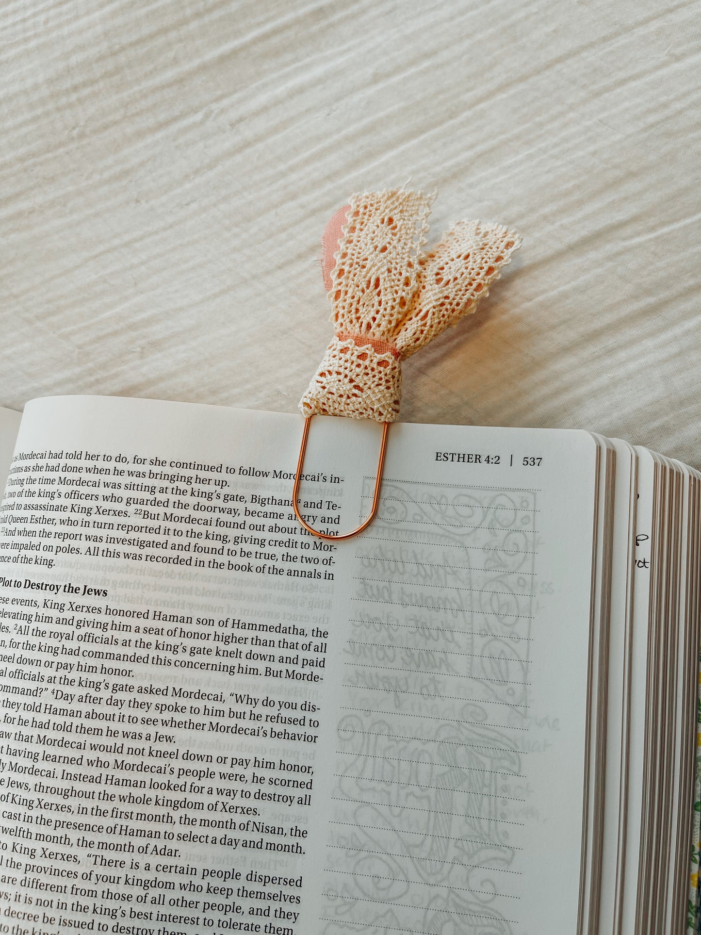 Esther 4:14 Bow Paperclip Bookmark