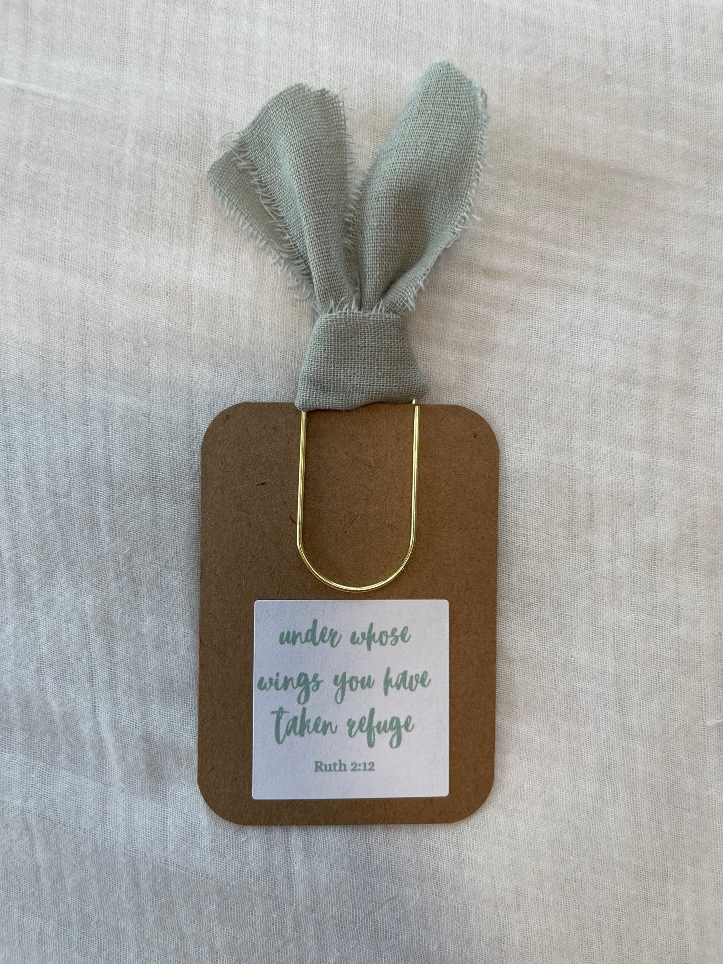 Ruth 2:12 Bow Paperclip Bookmark