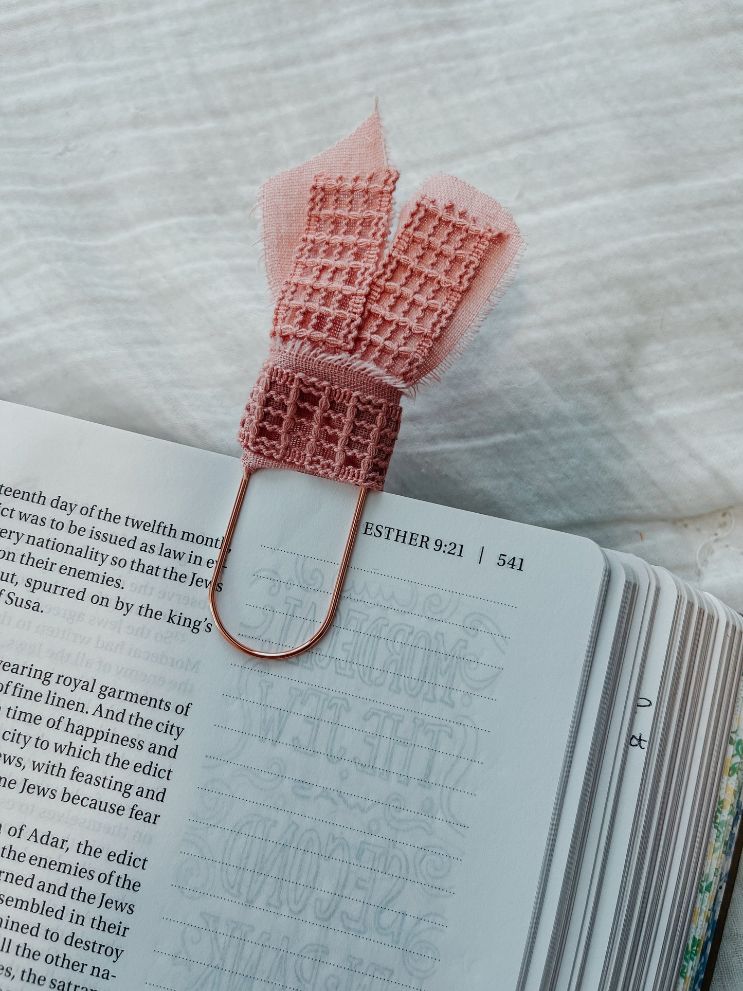 Esther 8:16 Bow Paperclip Bookmark