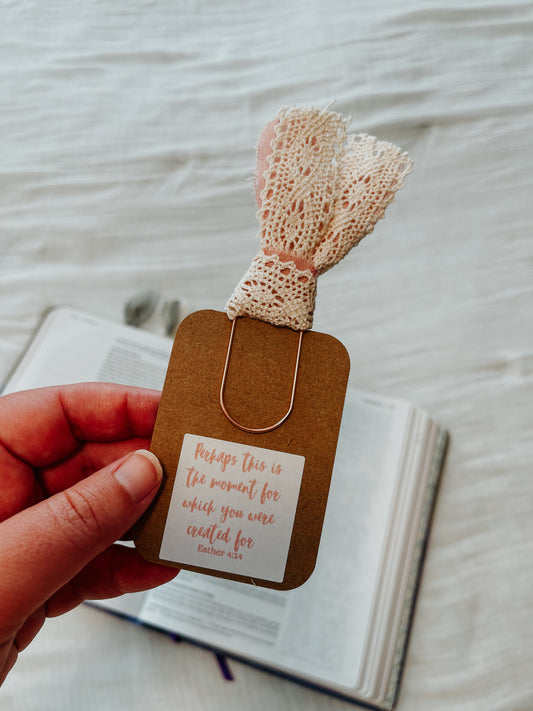 Esther 4:14 Bow Paperclip Bookmark