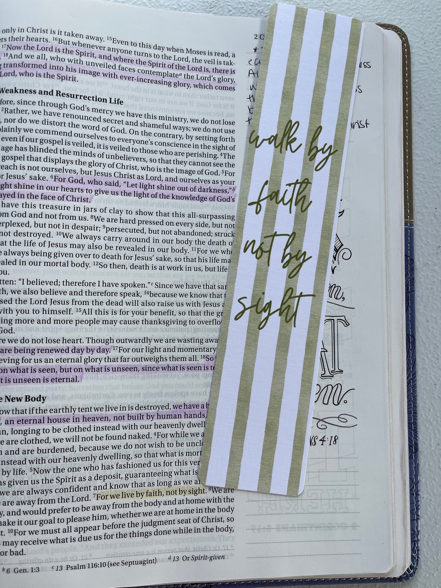 Walk By Faith Bookmark