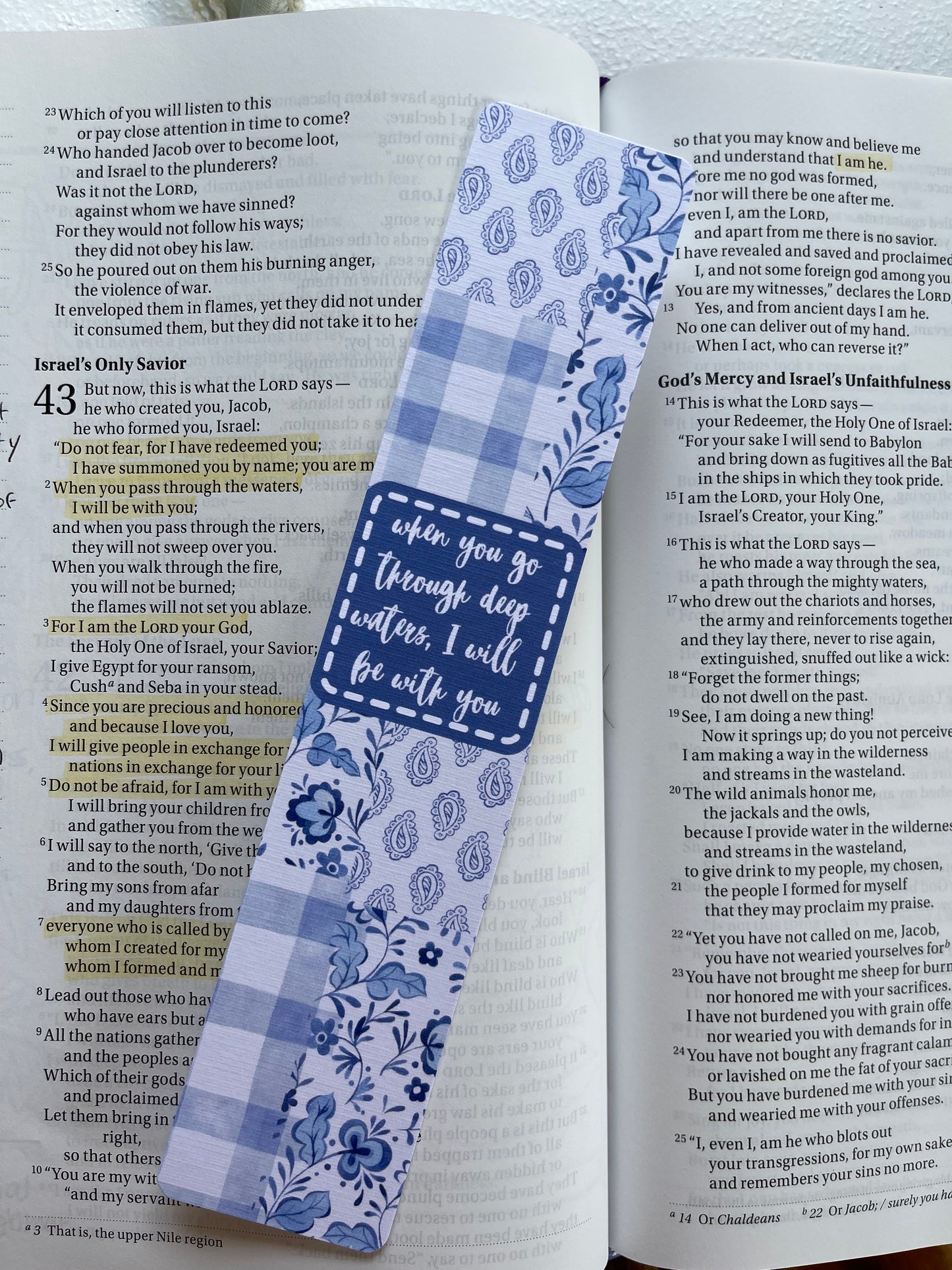 Deep Waters Bookmark