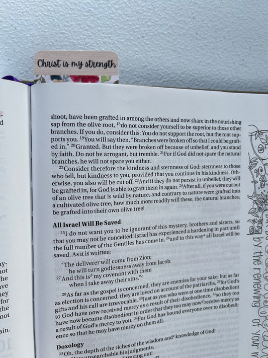 Christ who strengths me Bookmark *perfectly imperfect*