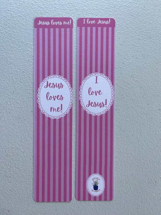 Jesus Loves Me / I love Jesus Bookmark
