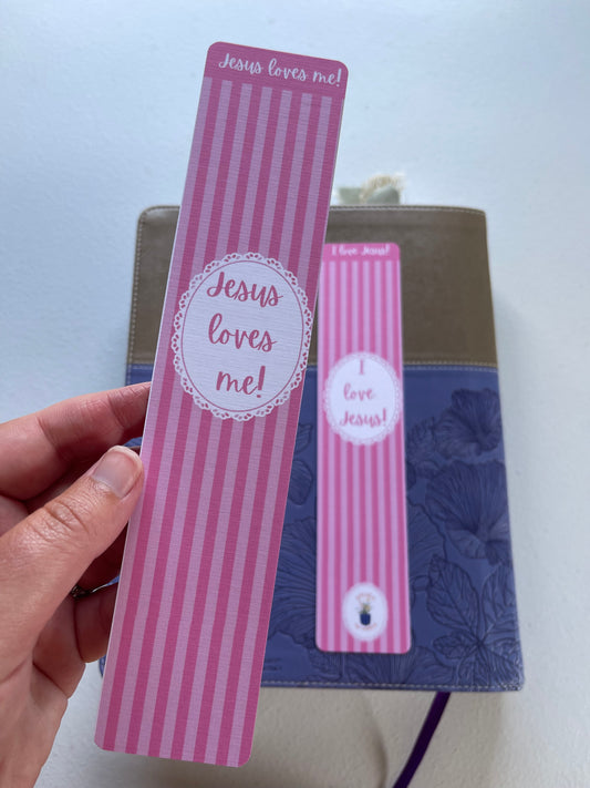 Jesus Loves Me / I love Jesus Bookmark
