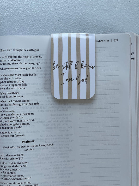 Be still & know Magnetic Bookmark