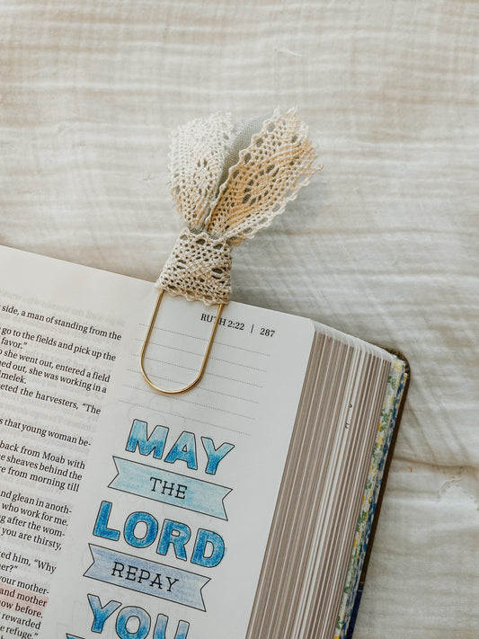 Ruth 1:16 Bow Paperclip Bookmark