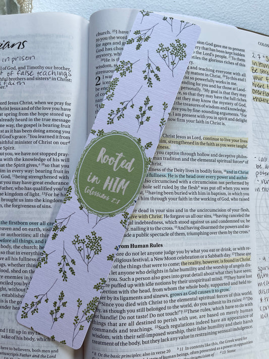 Rooted in Him Bookmark