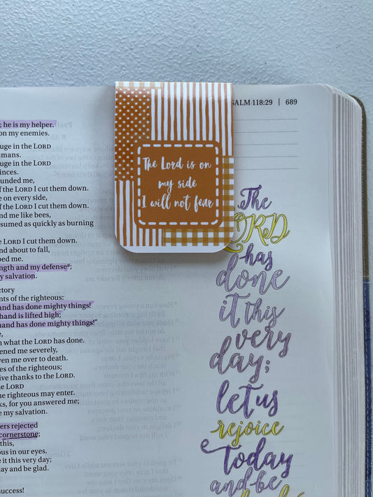 The Lord is on my side Magnetic Bookmark