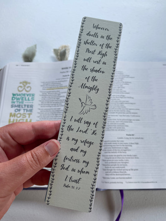 Whoever Dwells in the Shelter Psalm 91 Bookmark
